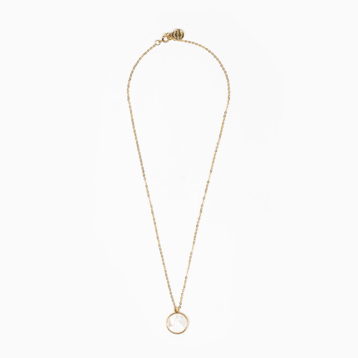 My Saint My Hero My Saint My Hero Mother of Pearl Blessed Mother Mary Necklace - Little Miss Muffin Children & Home