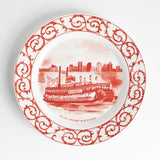 Youngberg & Co Inc Youngberg & Co Natchez Steamboat Dinner Plate Red - Little Miss Muffin Children & Home