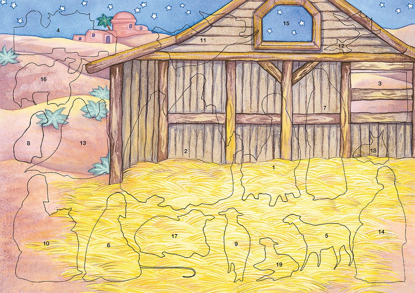 nativity sticker book