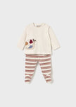 Two piece newborn pants and sweater set 