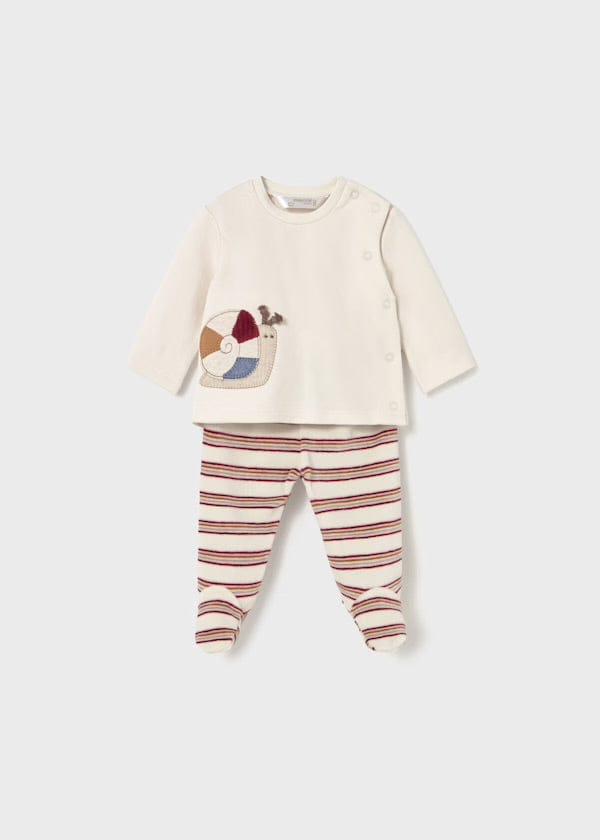 Two piece newborn pants and sweater set 