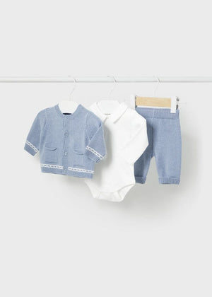 Mayoral 3-Piece Knit Set for Baby in Blue