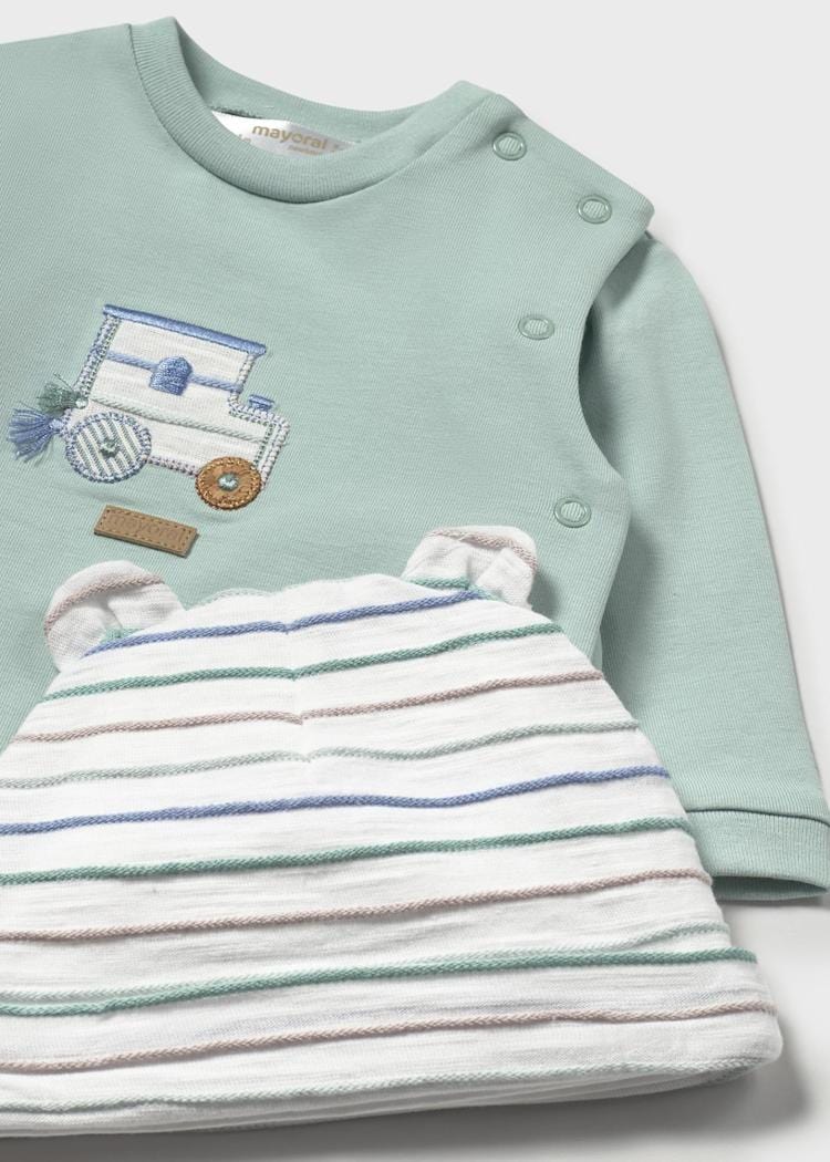 Mayoral Usa Inc Mayoral 3-Piece Set with Hat in Jade - Little Miss Muffin Children & Home