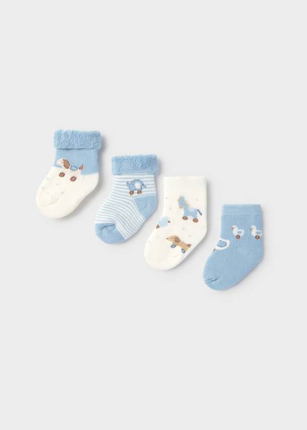 4-Pack Newborn Socks Set