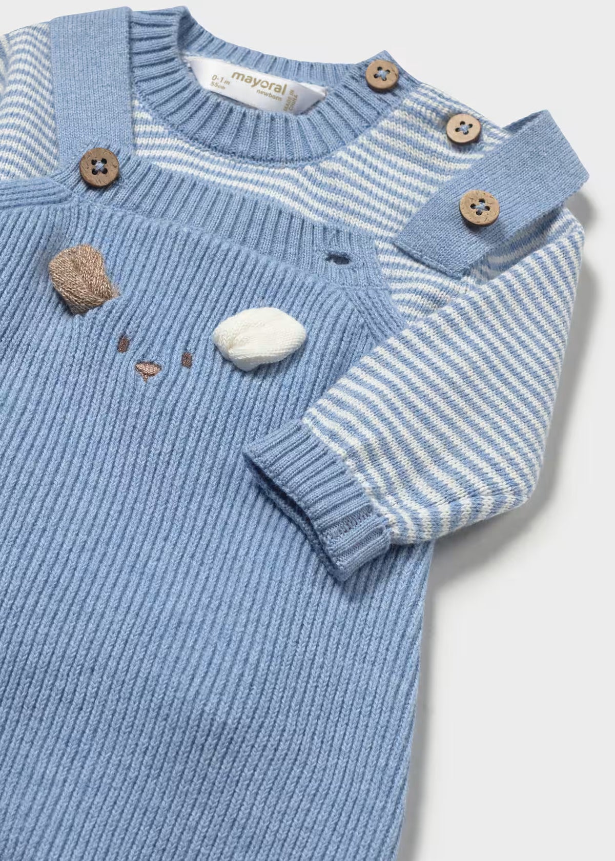 Newborn Overalls & Sweater Set