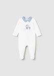 Mayoral Usa Inc Newborn Embroidered Footie in White - Little Miss Muffin Children & Home