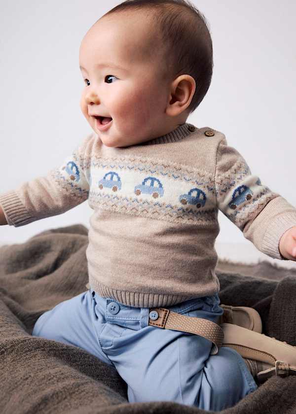 Newborn Jacquard Sweater