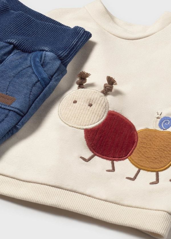 Mayoral Usa Inc Newborn 2 Piece Quilted Pants Set - Little Miss Muffin Children & Home