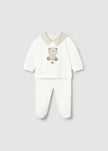Mayoral Usa Inc Embroidered Newborn Top & Footie Pants Set - Little Miss Muffin Children & Home