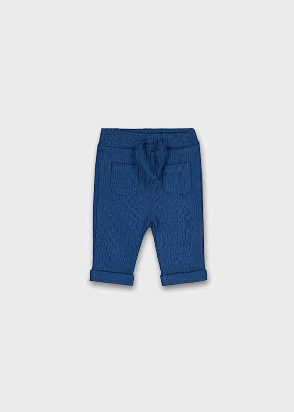 Mayoral Usa Inc Newborn Ribbed Knit Pants in Arctic Blue - Little Miss Muffin Children & Home