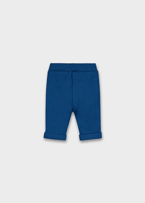 Mayoral Usa Inc Newborn Ribbed Knit Pants in Arctic Blue - Little Miss Muffin Children & Home