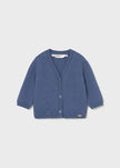 newborn blue cardigan