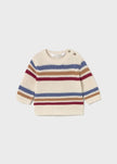 Mayoral Usa Inc Newborn Soft Knit Sweater in Pottery Stripe - Little Miss Muffin Children & Home