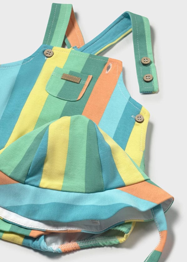 Mayoral Usa Inc Mayoral Bubble Romper with Hat - Little Miss Muffin Children & Home