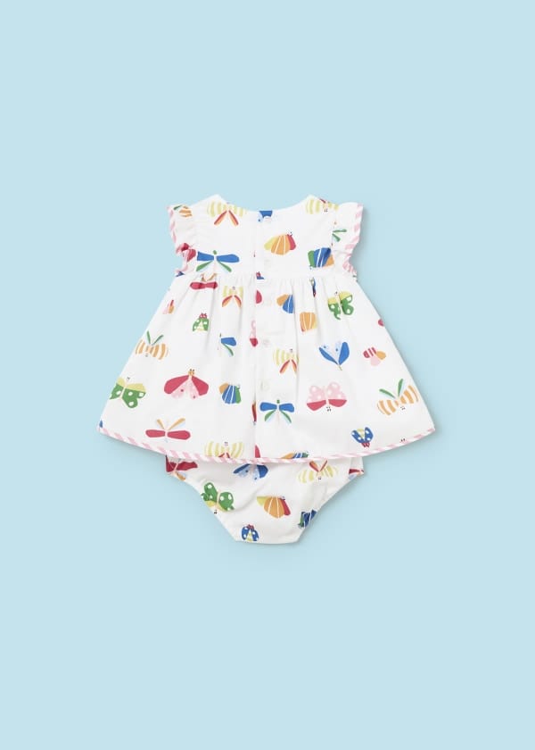 Mayoral Usa Inc Mayoral Baby Girls Printed Dress With Bloomers - Little Miss Muffin Children & Home