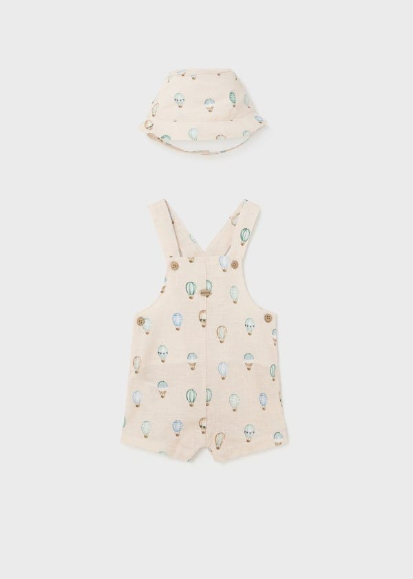 Mayoral Usa Inc Mayoral Printed Overall & Bucket Hat Set for Newborn - Little Miss Muffin Children & Home