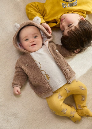 Mayoral Usa Inc Mayoral Hooded Fleece Jacket in Heather Tiramisu - Little Miss Muffin Children & Home