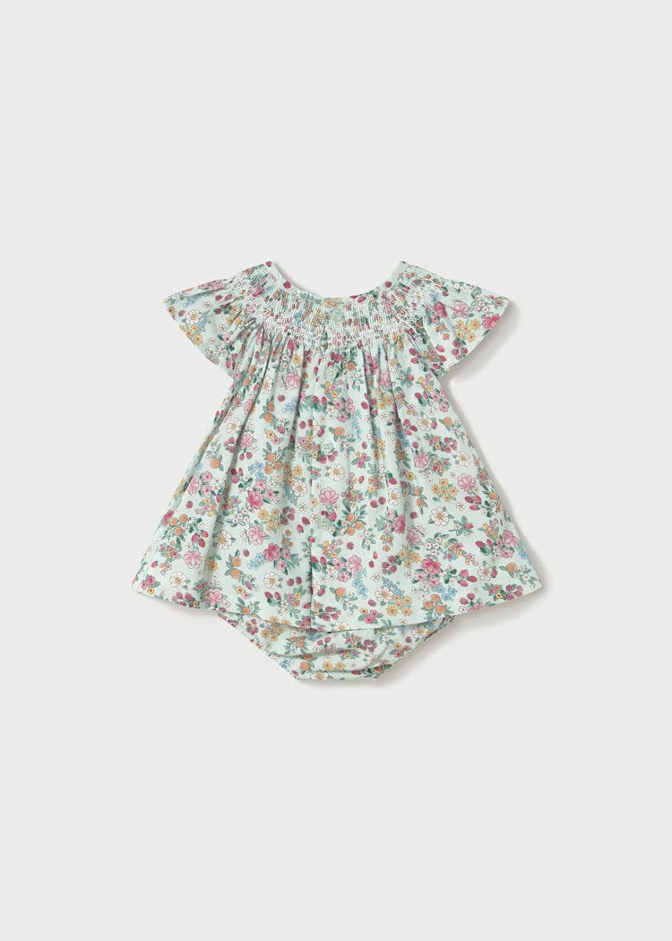 Mayoral Usa Inc Mayoral Floral Dress with Bloomers in Jade - Little Miss Muffin Children & Home