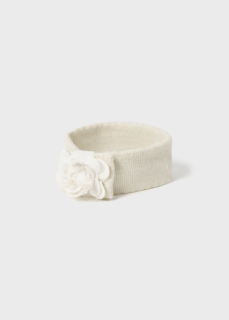 Mayoral Usa Inc Mayoral Floral Headband for Baby in Champagne - Little Miss Muffin Children & Home