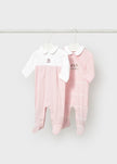 Mayoral Usa Inc Newborn Footie in Baby Pink, 2 Colors Available - Little Miss Muffin Children & Home