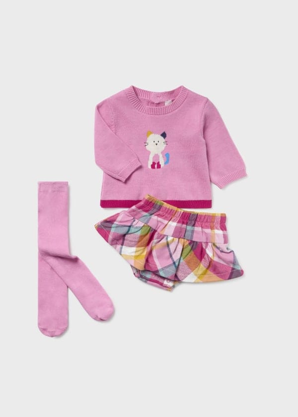 Mayoral Usa Inc Mayoral 3-Piece Knit Kitten Set for Baby - Little Miss Muffin Children & Home