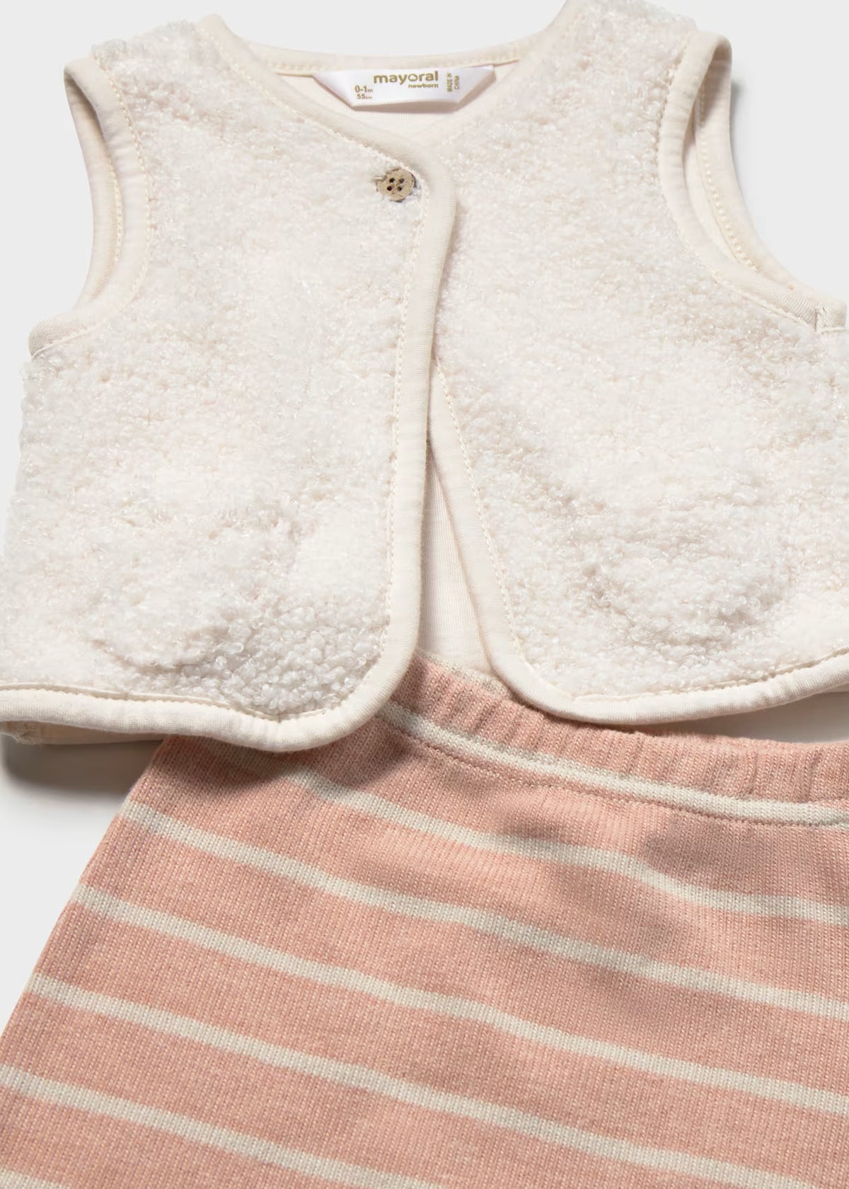 Newborn 3-Piece Knit Leggings & Vest Set