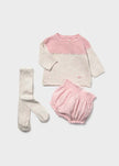 Newborn 3-Piece Sweater & Bloomers Set