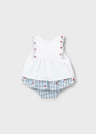 Mayoral Usa Inc Newborn Gingham Bloomers & Scalloped Top Set - Little Miss Muffin Children & Home