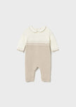 newborn tan knit onsie