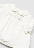 Mayoral Usa Inc Mayoral Girl Sparkly Velvet Dress Off White - Little Miss Muffin Children & Home