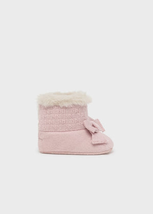 Mayoral Usa Inc Mayoral Girls Tricot Fur Boots in Sugar Pink - Little Miss Muffin Children & Home