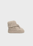 Mayoral Usa Inc Knit Booties in Heather Dune - Little Miss Muffin Children & Home
