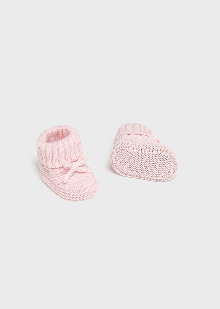 Mayoral Usa Inc Knit Booties in Quartz Crystal - Little Miss Muffin Children & Home
