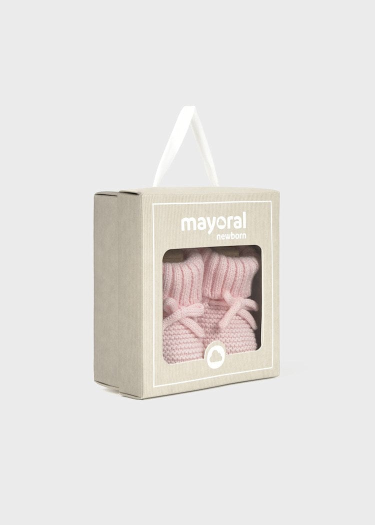 Mayoral Usa Inc Knit Booties in Quartz Crystal - Little Miss Muffin Children & Home