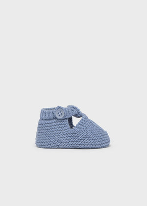 Mayoral Knit Booties in Riviera