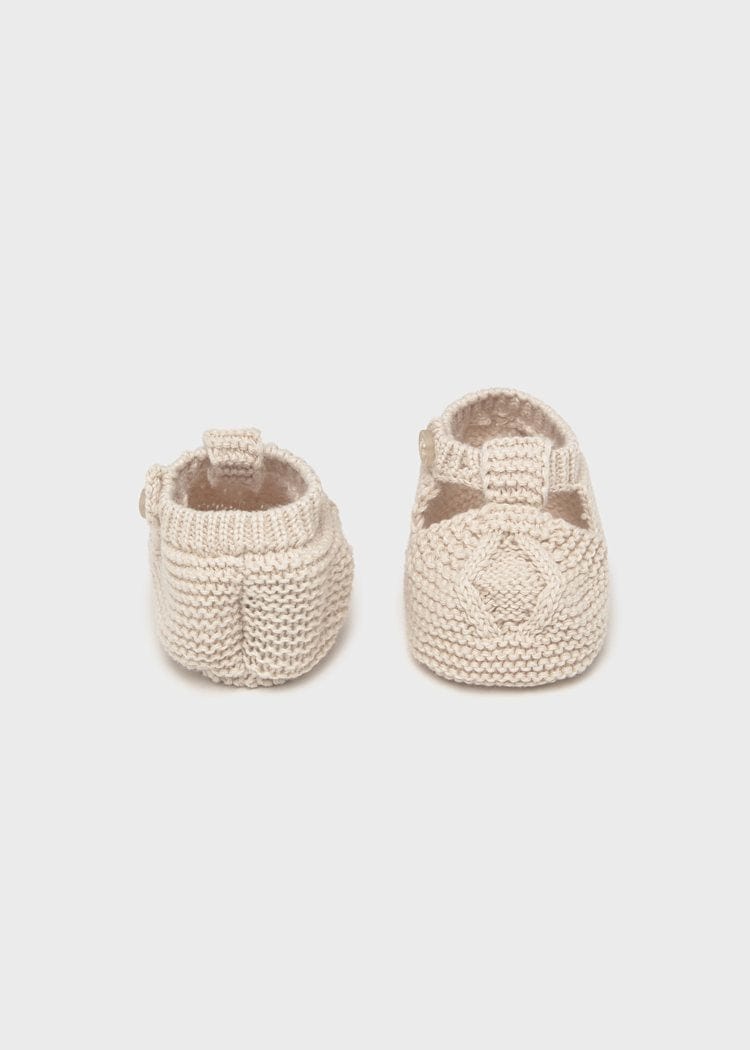 Mayoral Usa Inc Mayoral Knit Booties in Stone - Little Miss Muffin Children & Home