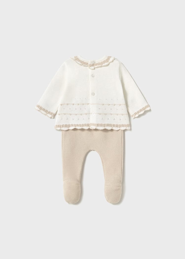 Mayoral Usa Inc Mayoral 2-Piece Knit Pants Set in Stone - Little Miss Muffin Children & Home