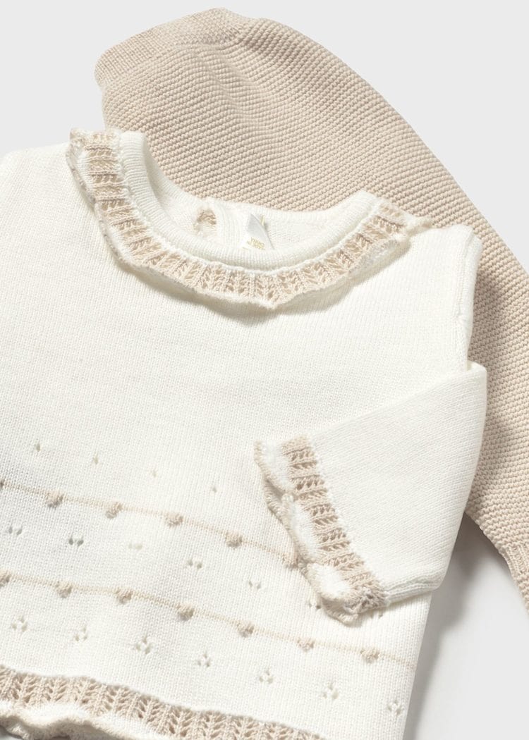 Mayoral Usa Inc Mayoral 2-Piece Knit Pants Set in Stone - Little Miss Muffin Children & Home