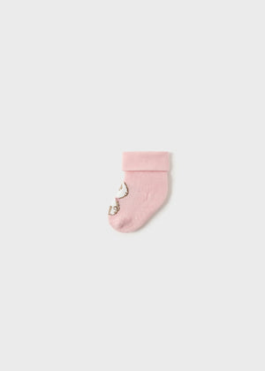 Mayoral Usa Inc Mayoral Non-Slip Rabbit Socks in Blush - Little Miss Muffin Children & Home