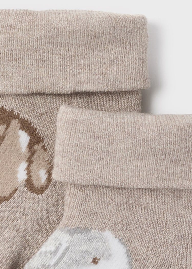 Mayoral Usa Inc Mayoral Non-Slip Rabbit Socks in Walnut - Little Miss Muffin Children & Home