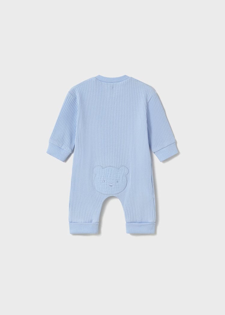 Mayoral Usa Inc Mayoral Newborn Long Button Front Onesie with Bear Design - Little Miss Muffin Children & Home