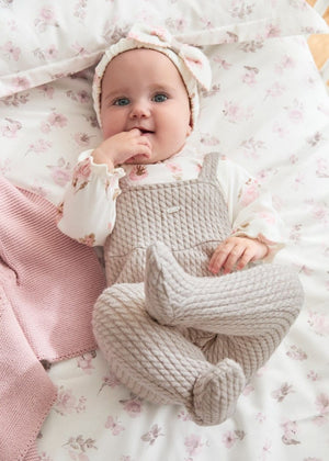 Mayoral Footed Romper with Headband