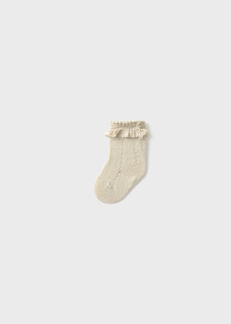champagne knit socks