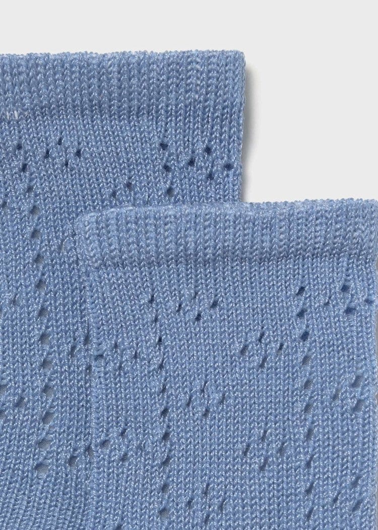 Mayoral Usa Inc Mayoral Newborn Openwork Socks in Riviera - Little Miss Muffin Children & Home