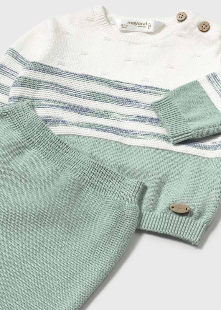Mayoral Usa Inc Mayoral 2-Piece Knit Pants Set in Mint - Little Miss Muffin Children & Home