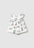 Mayoral Print Dress with Bloomers