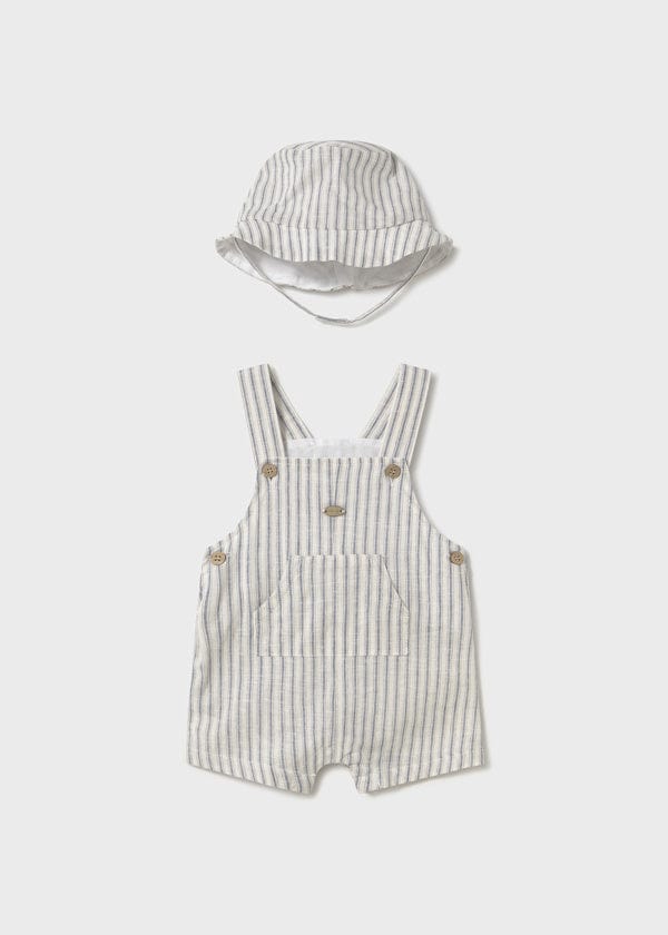 Mayoral Usa Inc Mayoral Overalls & Hat Set in Natural - Little Miss Muffin Children & Home