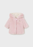 Mayoral Usa Inc Mayoral Reversible Furry Hooded Coat for Baby in Blush - Little Miss Muffin Children & Home