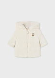 Mayoral Reversible Furry Hooded Coat for Baby in Cotton