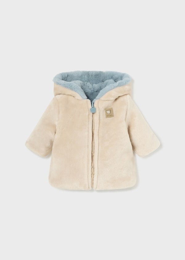 Mayoral Usa Inc Mayoral Reversible Furry Hooded Coat for Baby - Little Miss Muffin Children & Home